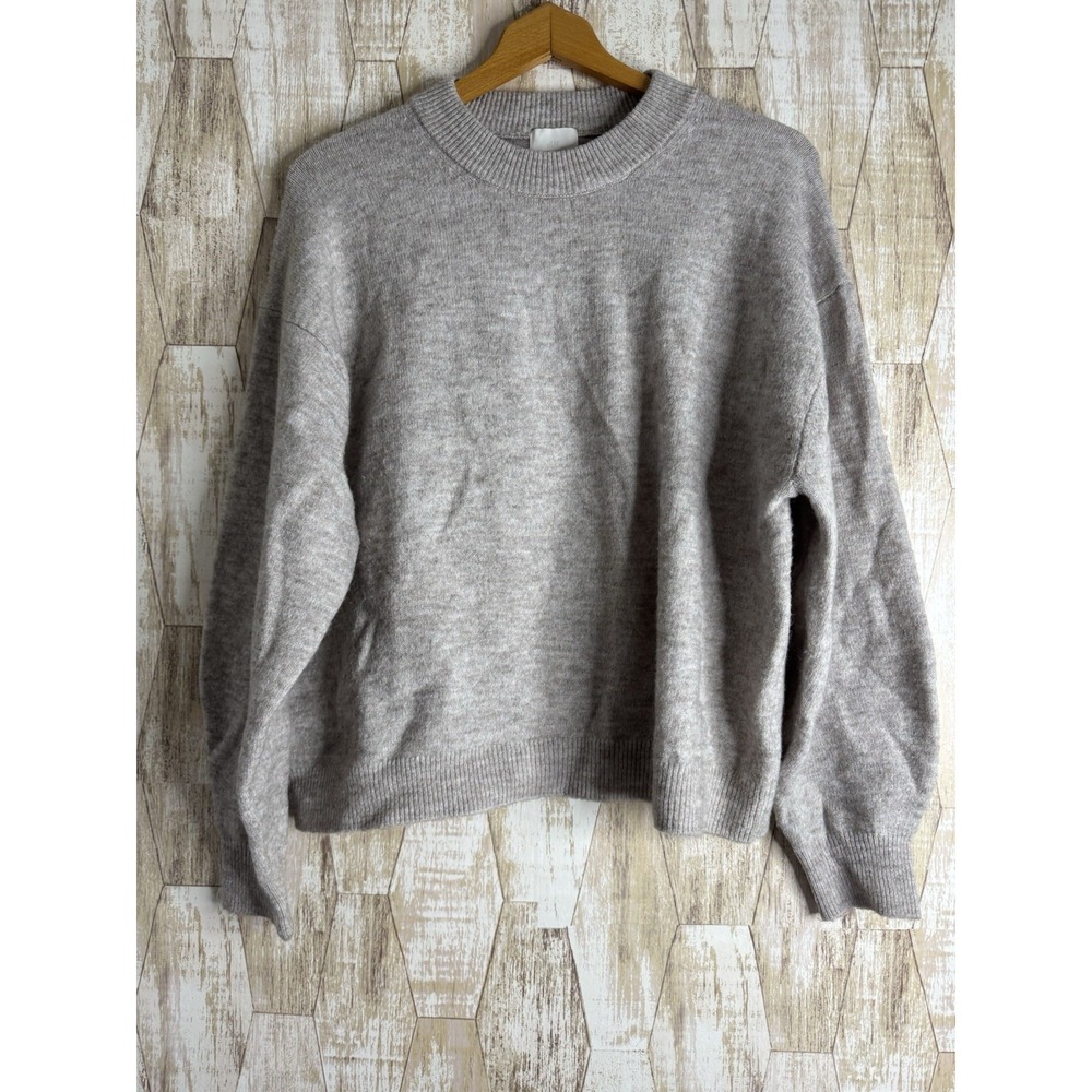 H&M Sweater Women's M‎ Lightweight Pullover Mottled Knit Soft Wool Blend